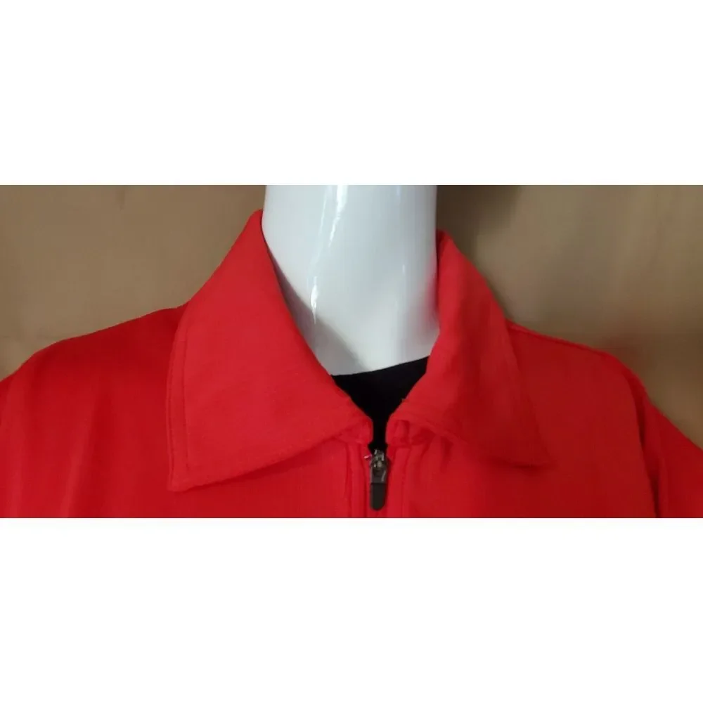 Nike Golf Dri-fit M&M's Racing Nascar Red Medium 1/4 Zipper Pull-Over Lng Sleeve